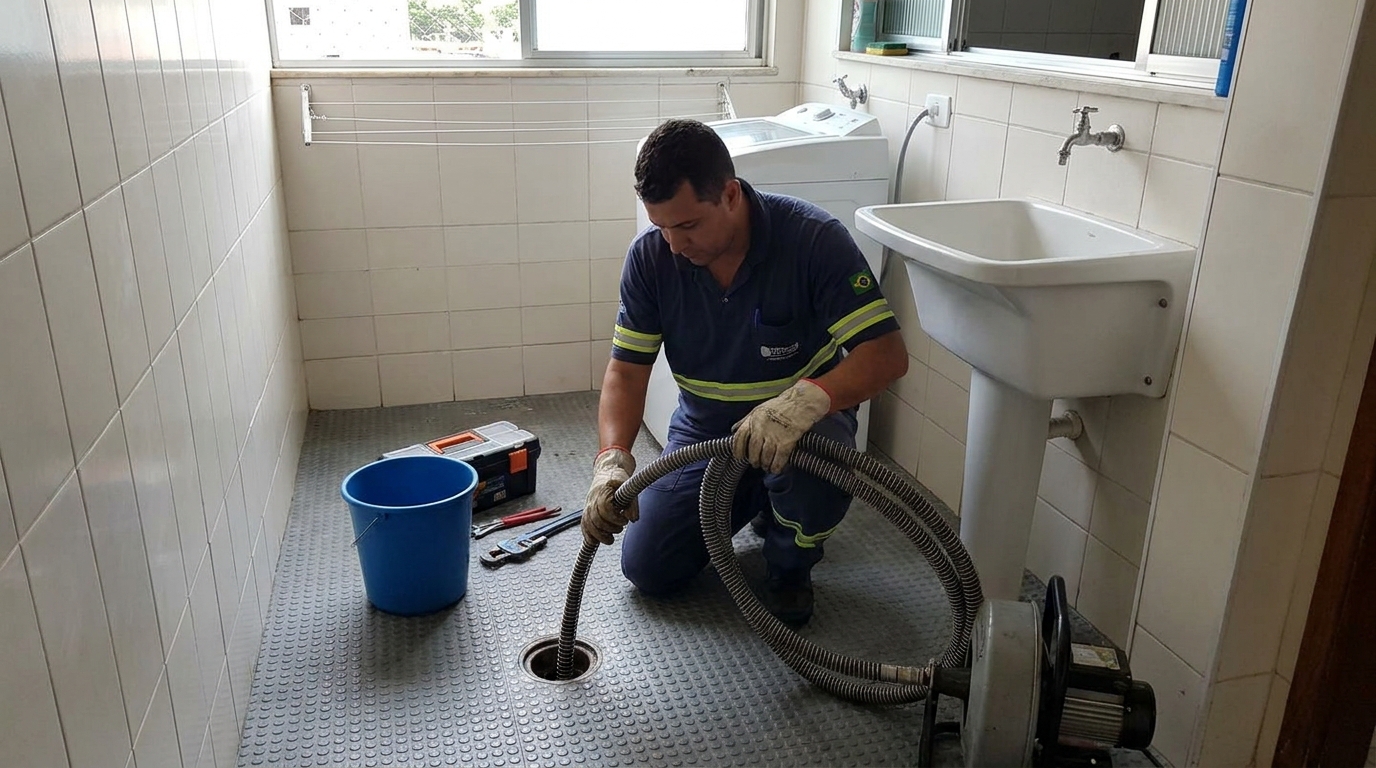 Desobstrução na Cozinha em Recife‑PE